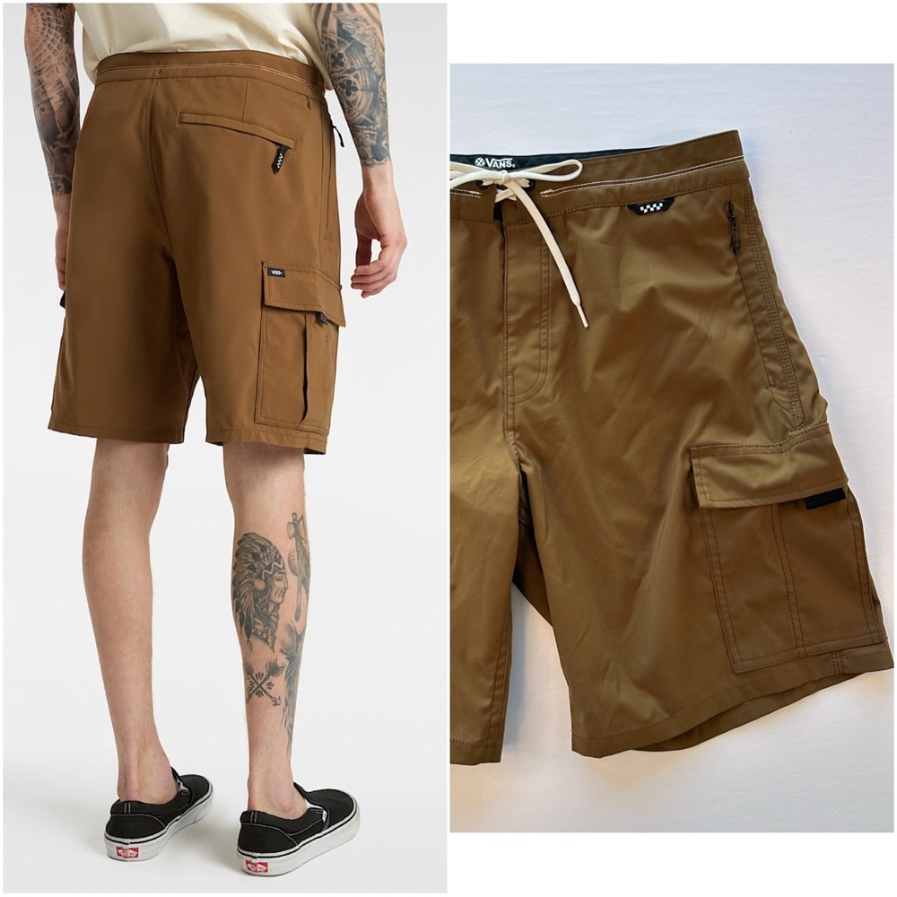 Vans Voyage Trunk Board Shorts Men’s  Size 32 Brown